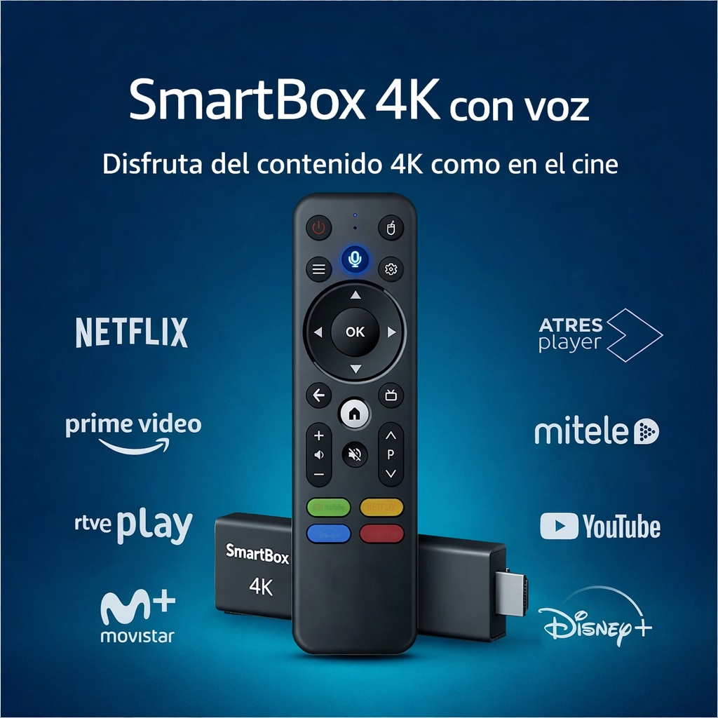 SmartBox 4k con Voz